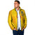 Custom Ukraine National Football Padded Jacket Vyshyvanka Inspired Geometry - Wonder Print Shop
