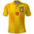 Custom Ukraine National Football Polo Shirt Vyshyvanka Inspired Geometry - Wonder Print Shop
