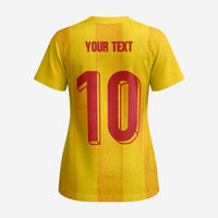 Custom Ukraine National Football Scrub Top Vyshyvanka Inspired Geometry - Wonder Print Shop