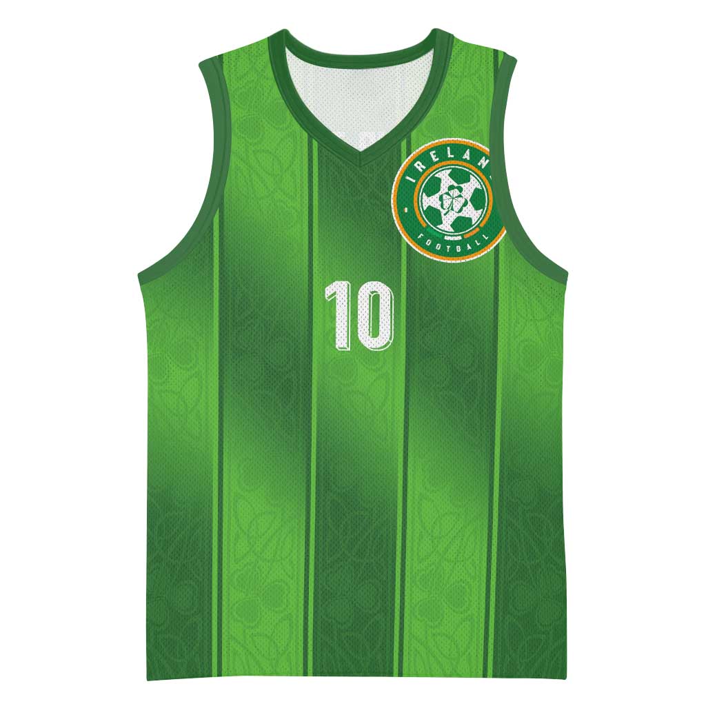 Custom Ireland National Football Basketball Jersey Celtics Knot Shamrocks Inspired Geometry - Wonder Print Shop