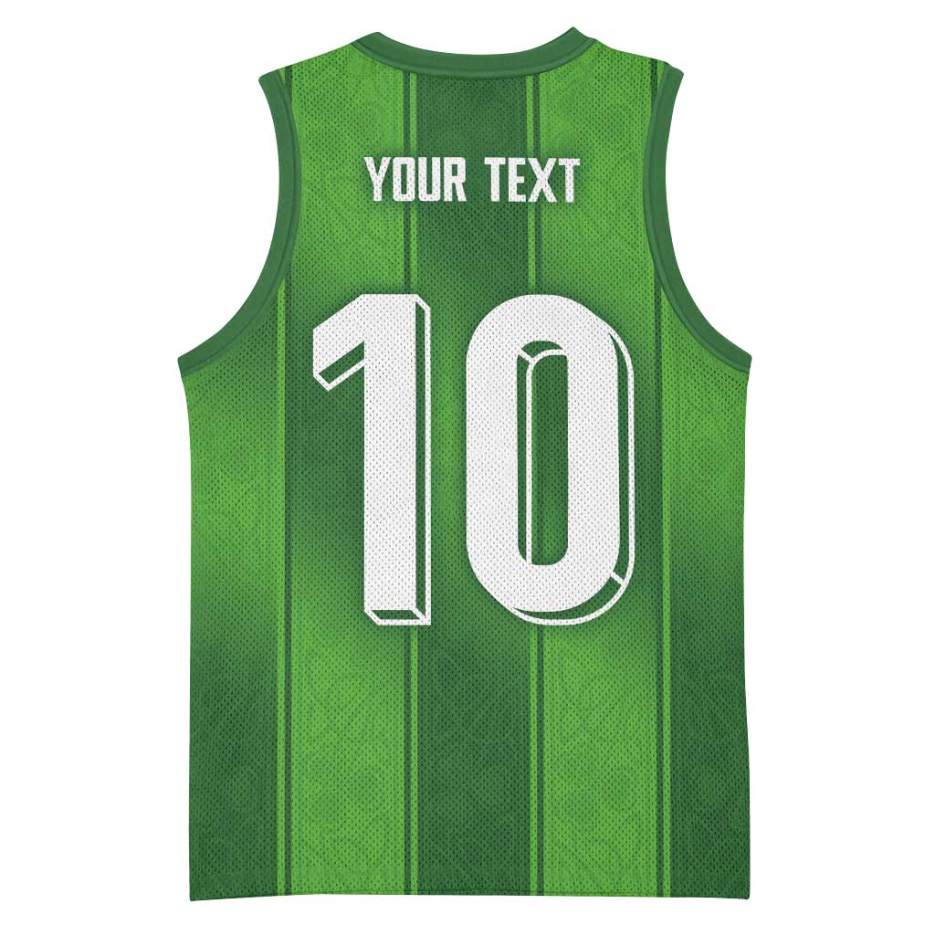 Custom Ireland National Football Basketball Jersey Celtics Knot Shamrocks Inspired Geometry - Wonder Print Shop