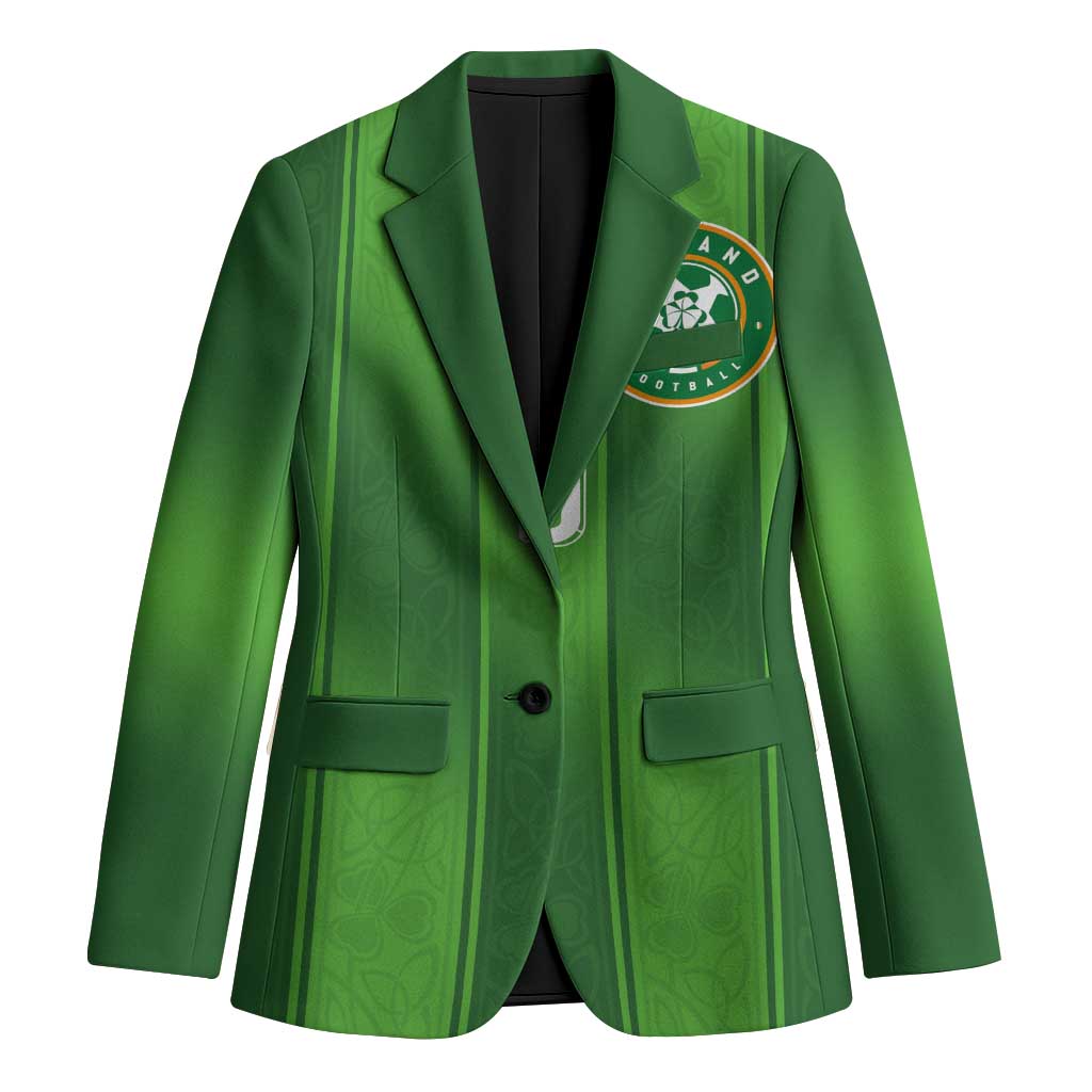 Custom Ireland National Football Blazer Celtics Knot Shamrocks Inspired Geometry - Wonder Print Shop