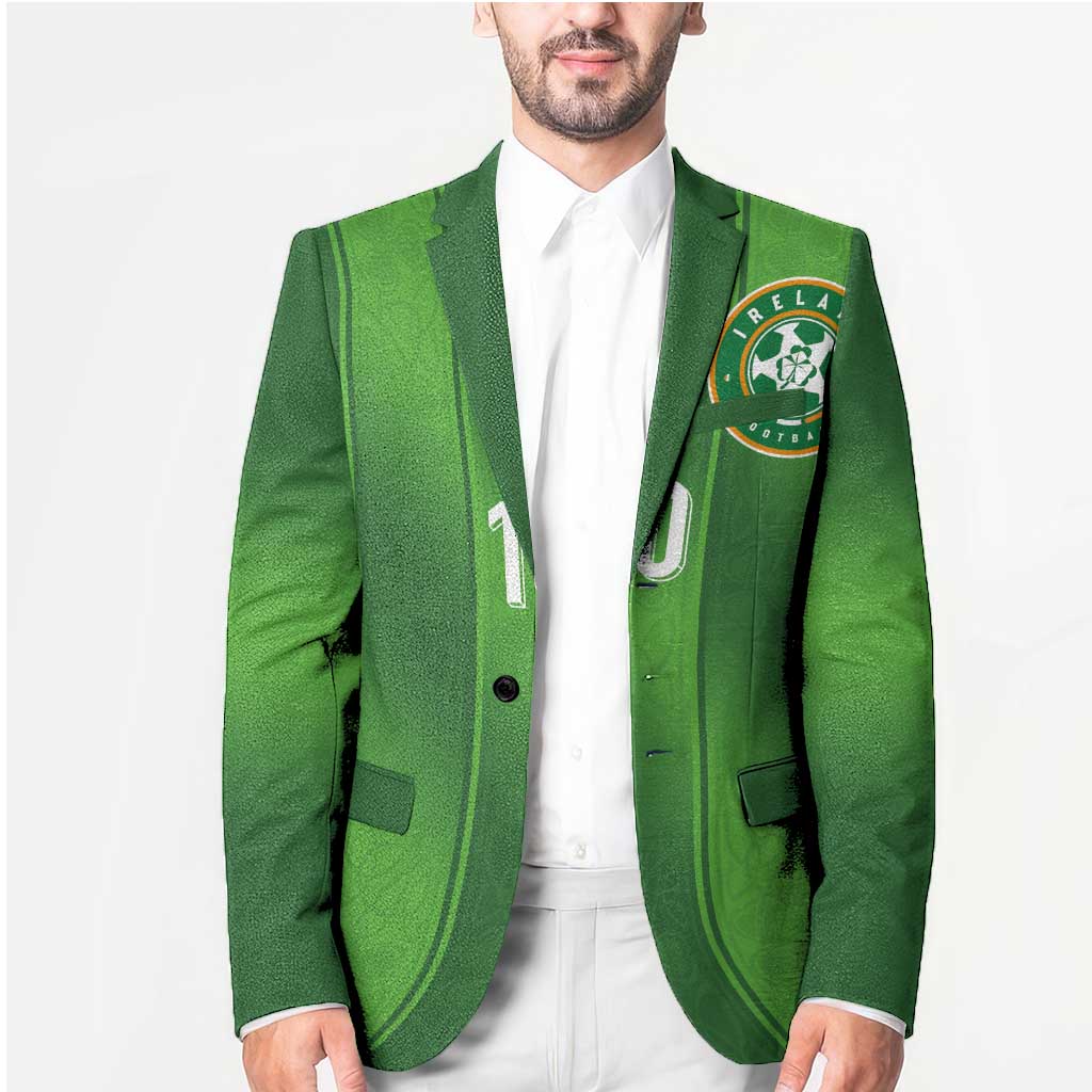 Custom Ireland National Football Blazer Celtics Knot Shamrocks Inspired Geometry - Wonder Print Shop