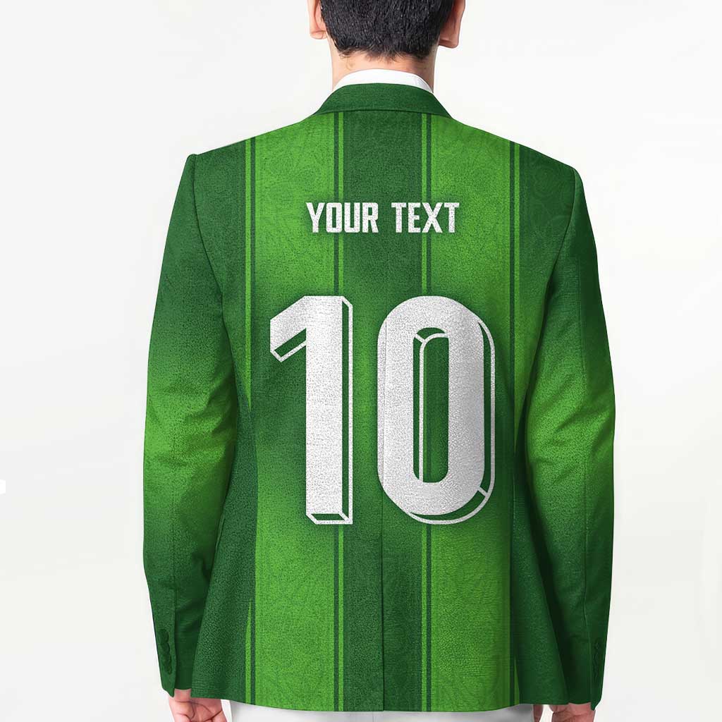 Custom Ireland National Football Blazer Celtics Knot Shamrocks Inspired Geometry - Wonder Print Shop
