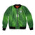 Custom Ireland National Football Bomber Jacket Celtics Knot Shamrocks Inspired Geometry - Wonder Print Shop