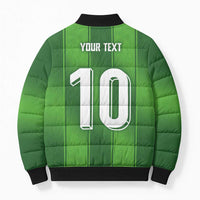 Custom Ireland National Football Bomber Puffer Jacket Celtics Knot Shamrocks Inspired Geometry - Wonder Print Shop