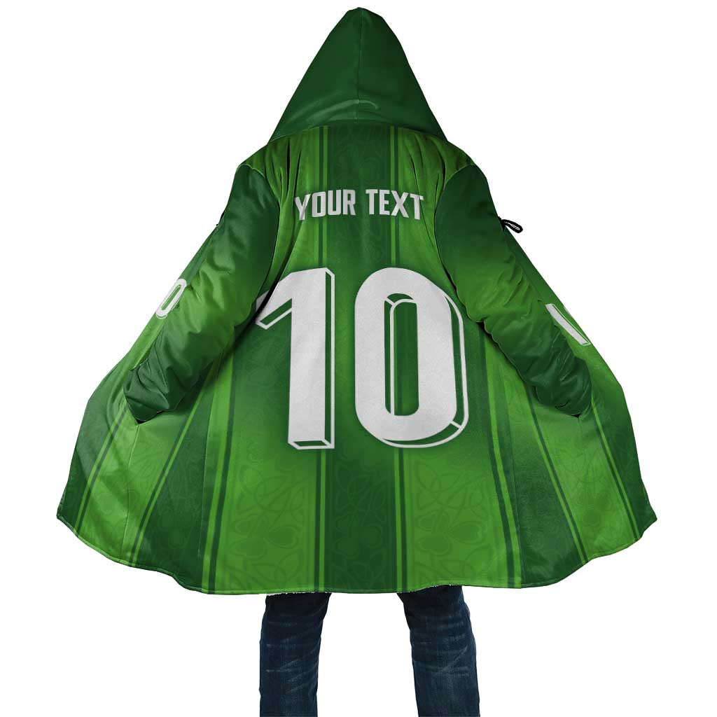 Custom Ireland National Football Cloak Celtics Knot Shamrocks Inspired Geometry - Wonder Print Shop