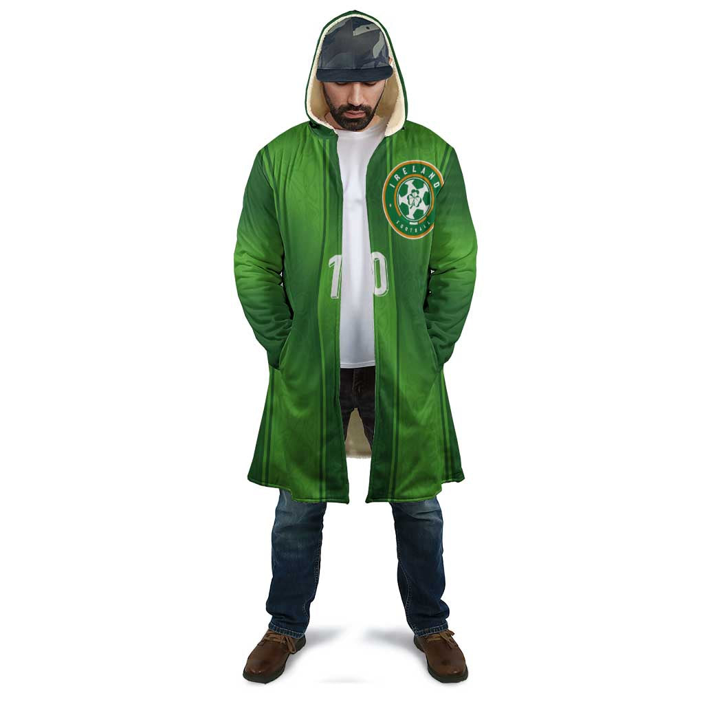 Custom Ireland National Football Cloak Celtics Knot Shamrocks Inspired Geometry - Wonder Print Shop