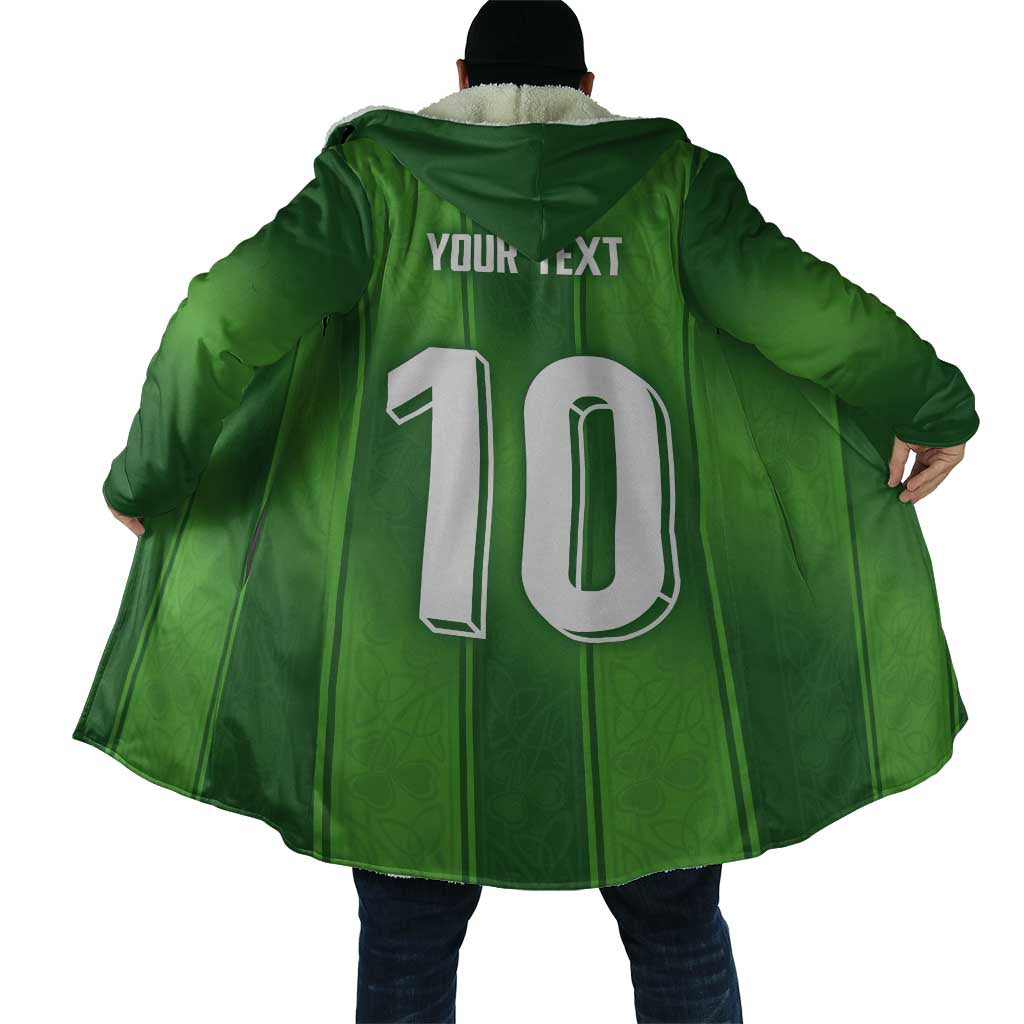 Custom Ireland National Football Cloak Celtics Knot Shamrocks Inspired Geometry - Wonder Print Shop
