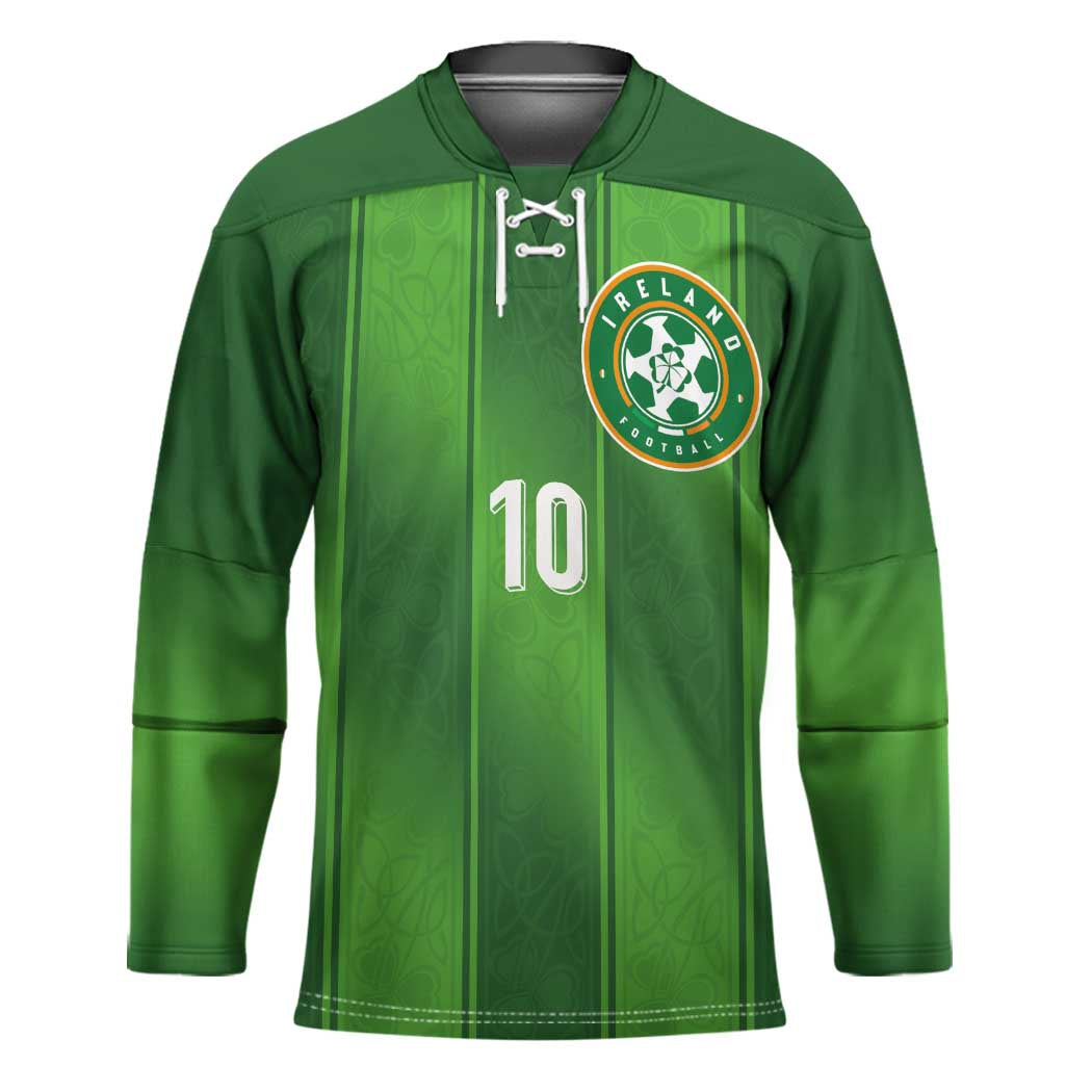 Custom Ireland National Football Hockey Jersey Celtics Knot Shamrocks Inspired Geometry - Wonder Print Shop