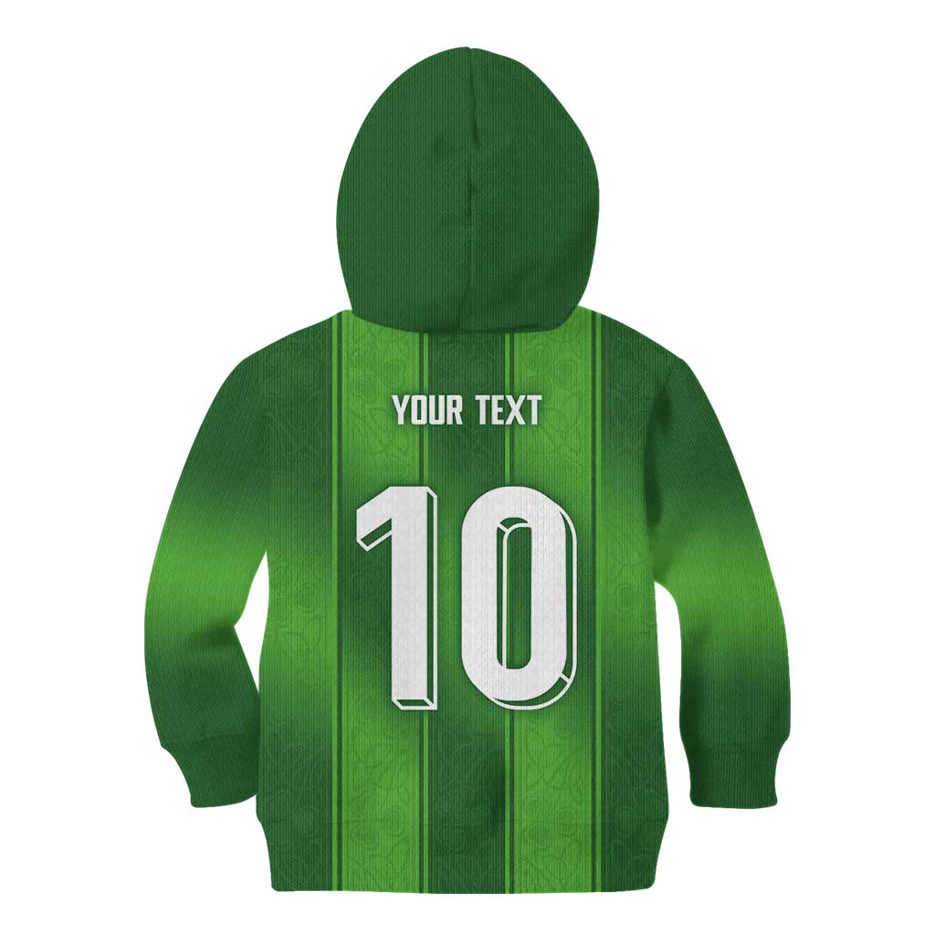 Custom Ireland National Football Kid Hoodie Celtics Knot Shamrocks Inspired Geometry - Wonder Print Shop