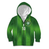 Custom Ireland National Football Kid Hoodie Celtics Knot Shamrocks Inspired Geometry - Wonder Print Shop