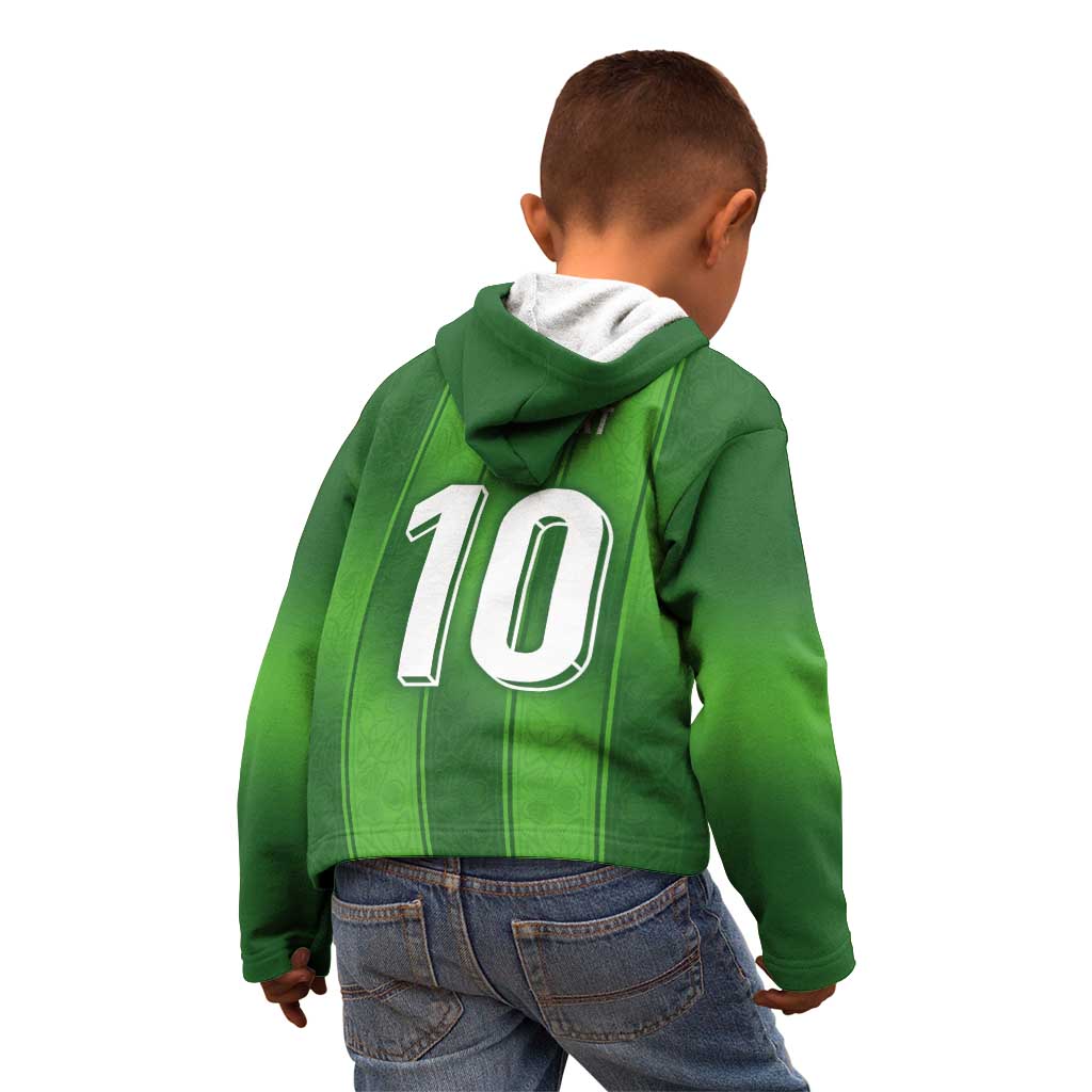 Custom Ireland National Football Kid Hoodie Celtics Knot Shamrocks Inspired Geometry - Wonder Print Shop