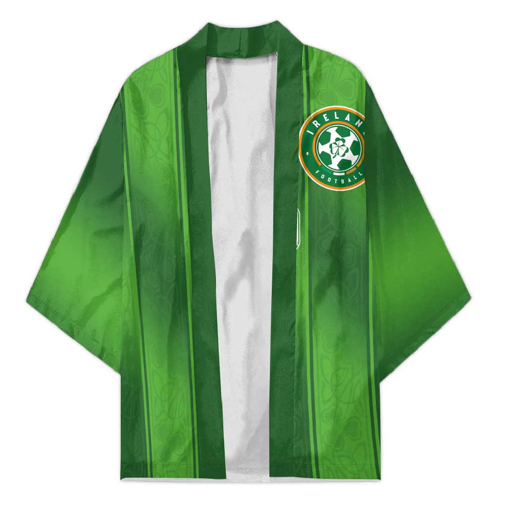 Custom Ireland National Football Kimono Celtics Knot Shamrocks Inspired Geometry - Wonder Print Shop
