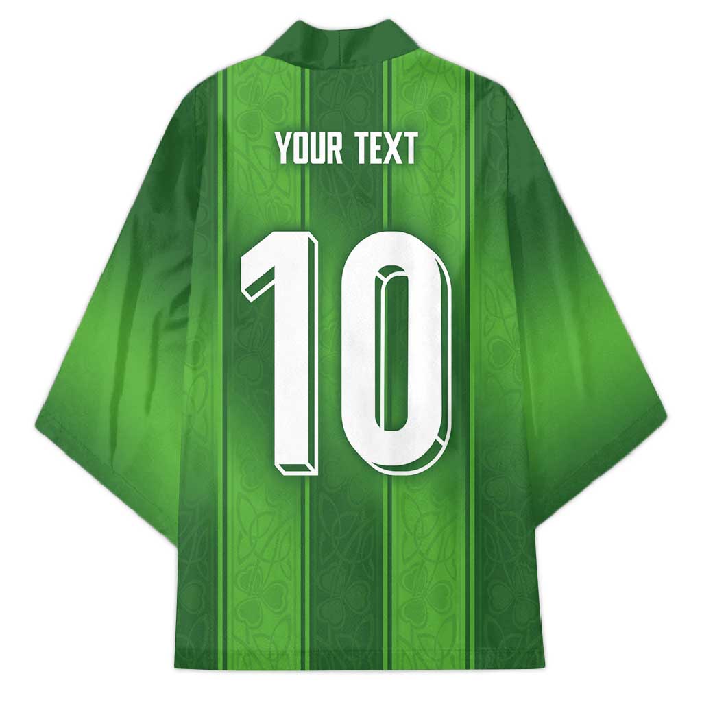 Custom Ireland National Football Kimono Celtics Knot Shamrocks Inspired Geometry - Wonder Print Shop