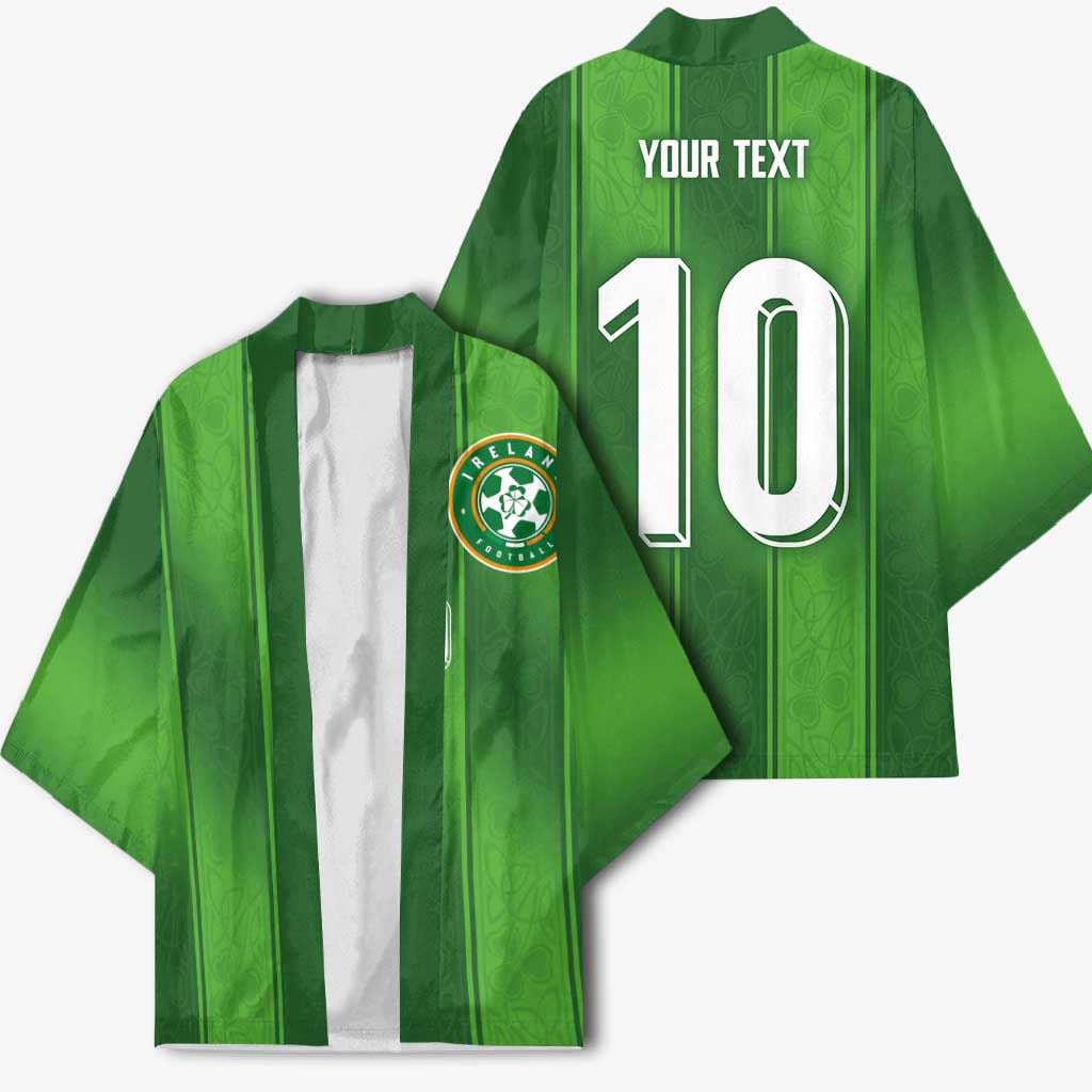 Custom Ireland National Football Kimono Celtics Knot Shamrocks Inspired Geometry - Wonder Print Shop