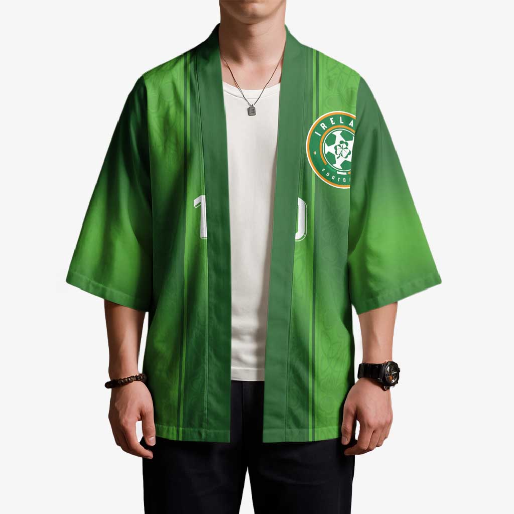 Custom Ireland National Football Kimono Celtics Knot Shamrocks Inspired Geometry - Wonder Print Shop