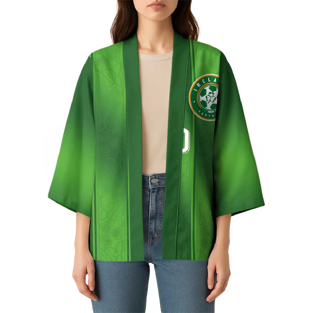 Custom Ireland National Football Kimono Celtics Knot Shamrocks Inspired Geometry - Wonder Print Shop