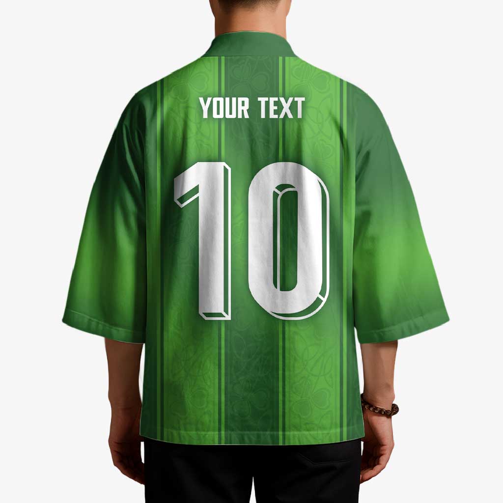 Custom Ireland National Football Kimono Celtics Knot Shamrocks Inspired Geometry - Wonder Print Shop