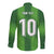 Custom Ireland National Football Long Sleeve Button Shirt Celtics Knot Shamrocks Inspired Geometry - Wonder Print Shop