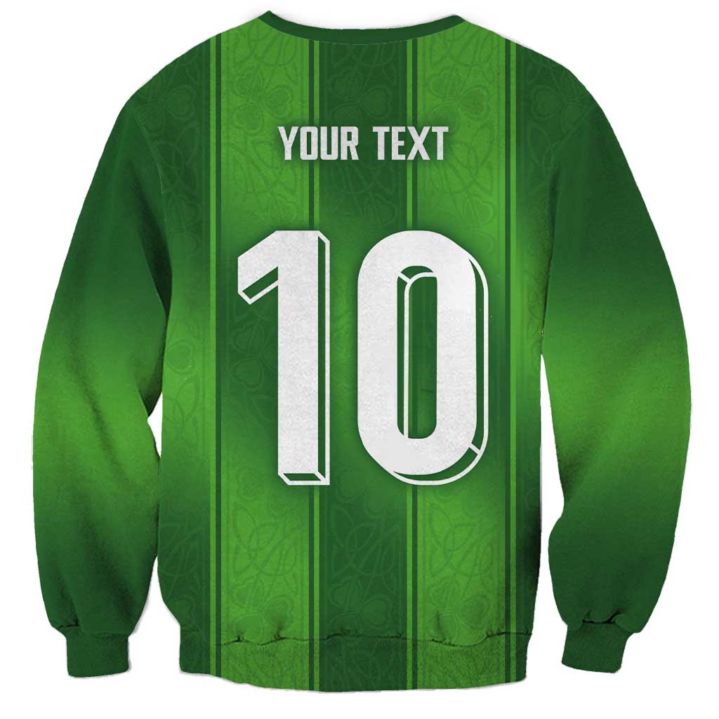 Custom Ireland National Football Sweatshirt Celtics Knot Shamrocks Inspired Geometry - Wonder Print Shop