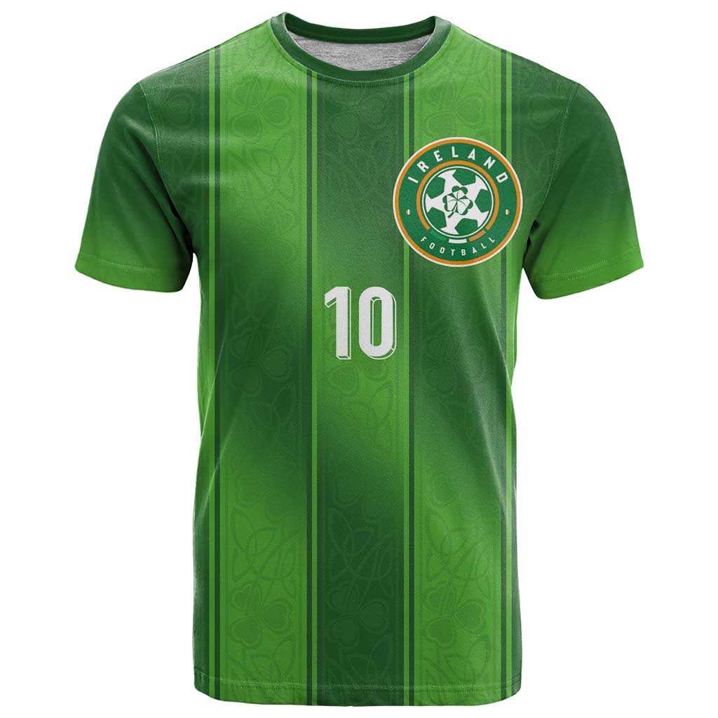 Custom Ireland National Football T Shirt Celtics Knot Shamrocks Inspired Geometry - Wonder Print Shop