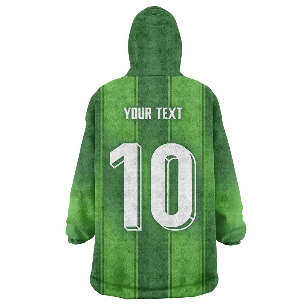 Custom Ireland National Football Wearable Blanket Hoodie Celtics Knot Shamrocks Inspired Geometry - Wonder Print Shop