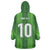 Custom Ireland National Football Wearable Blanket Hoodie Celtics Knot Shamrocks Inspired Geometry - Wonder Print Shop