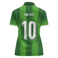 Custom Ireland National Football Women Polo Shirt Celtics Knot Shamrocks Inspired Geometry - Wonder Print Shop