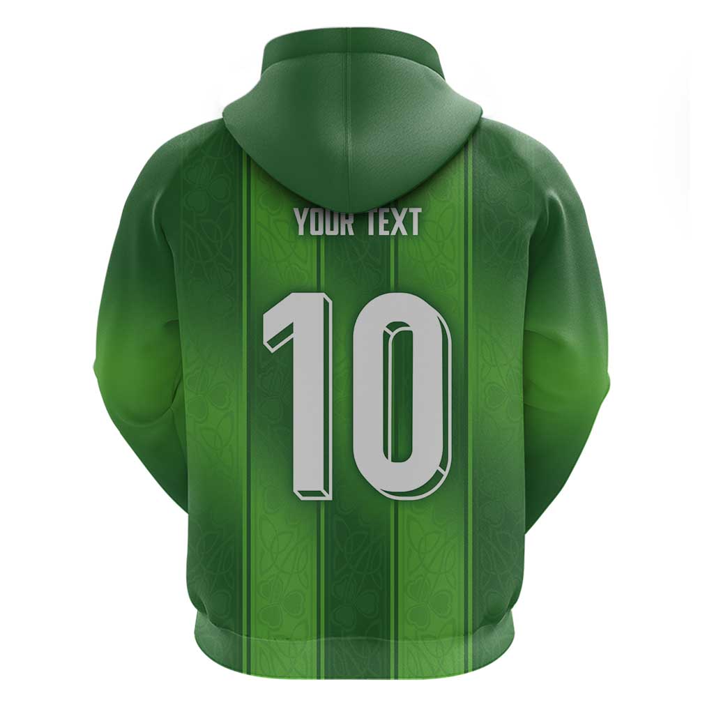 Custom Ireland National Football Zip Hoodie Celtics Knot Shamrocks Inspired Geometry - Wonder Print Shop