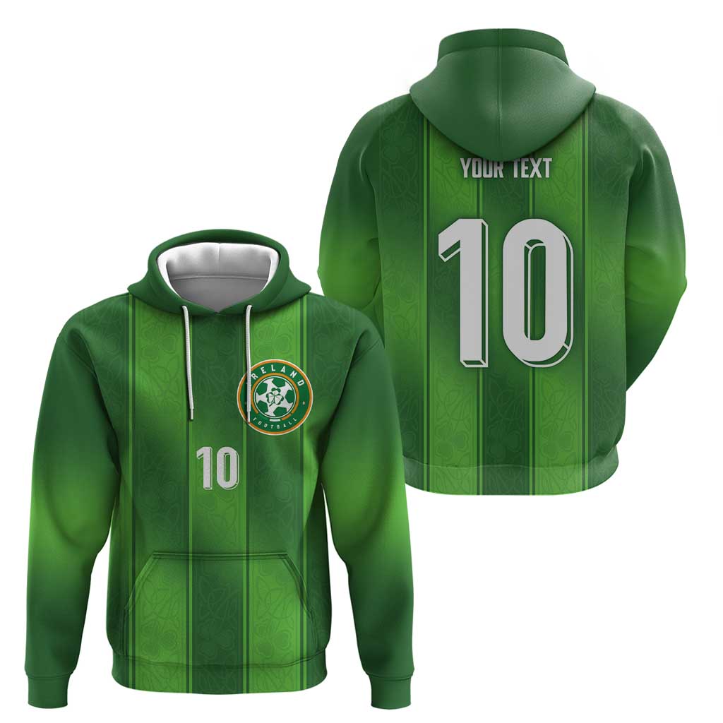 Custom Ireland National Football Zip Hoodie Celtics Knot Shamrocks Inspired Geometry - Wonder Print Shop