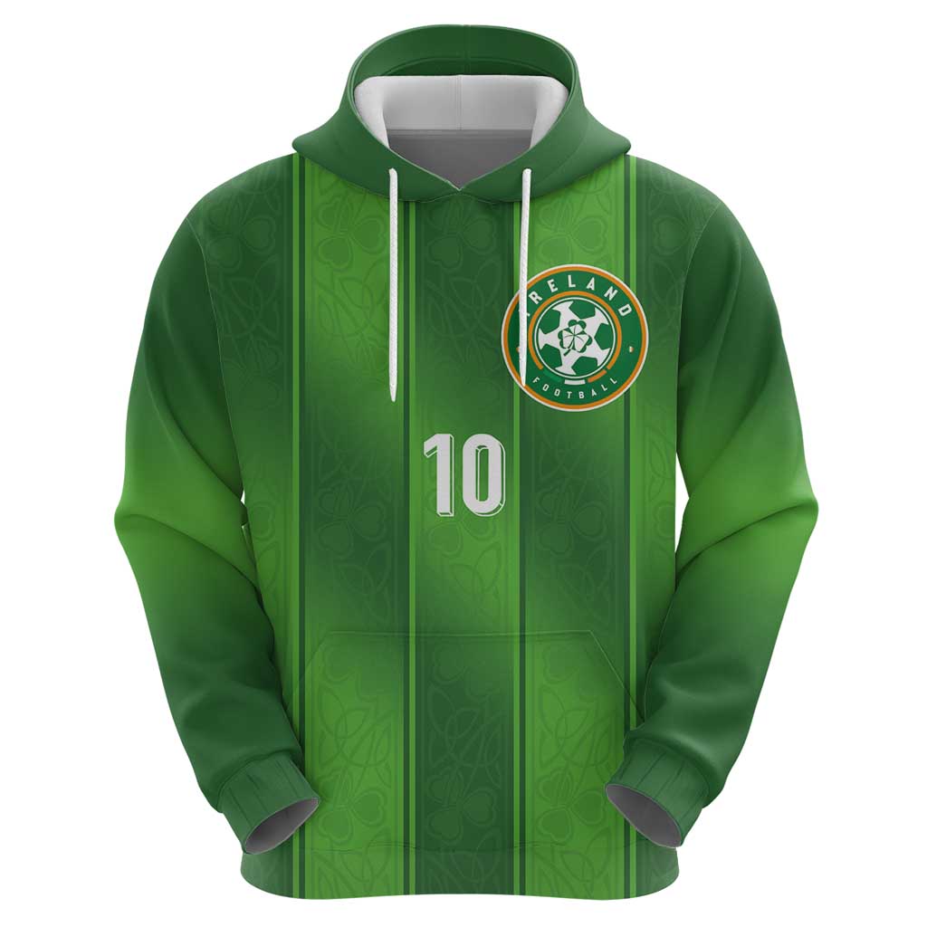 Custom Ireland National Football Zip Hoodie Celtics Knot Shamrocks Inspired Geometry - Wonder Print Shop