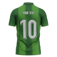 Custom Ireland National Football Zipper Polo Shirt Celtics Knot Shamrocks Inspired Geometry - Wonder Print Shop