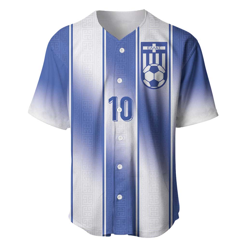 Custom Greece National Football Baseball Jersey Greek Key Inspired Geometry - Wonder Print Shop