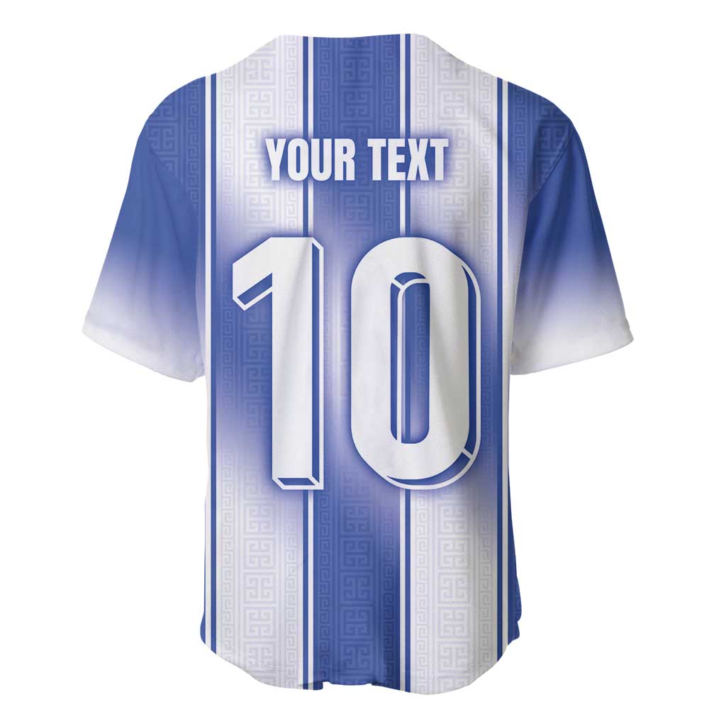 Custom Greece National Football Baseball Jersey Greek Key Inspired Geometry - Wonder Print Shop