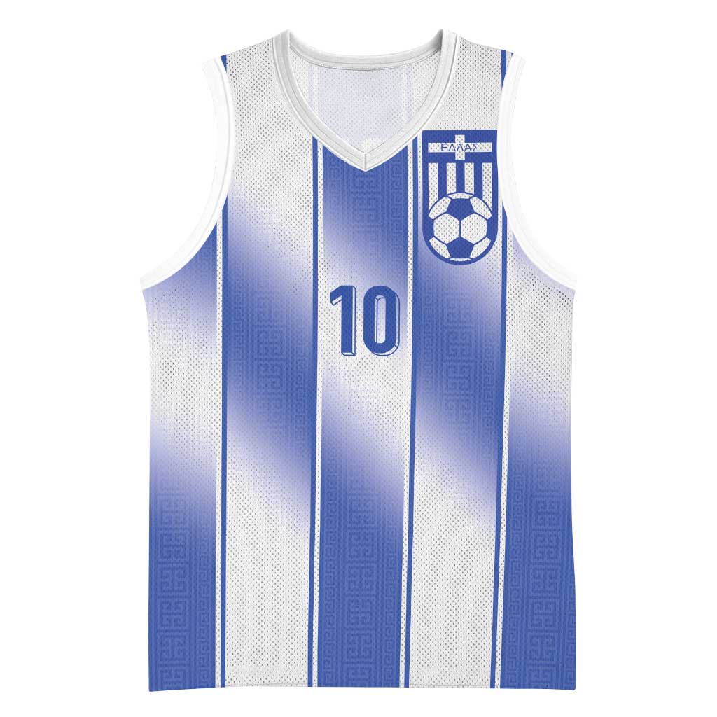 Custom Greece National Football Basketball Jersey Greek Key Inspired Geometry - Wonder Print Shop