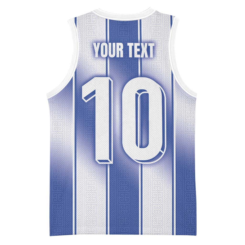 Custom Greece National Football Basketball Jersey Greek Key Inspired Geometry - Wonder Print Shop