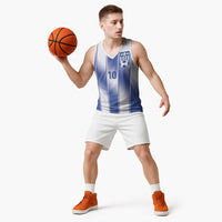 Custom Greece National Football Basketball Jersey Greek Key Inspired Geometry - Wonder Print Shop