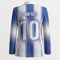 Custom Greece National Football Blazer Greek Key Inspired Geometry - Wonder Print Shop