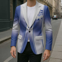 Custom Greece National Football Blazer Greek Key Inspired Geometry - Wonder Print Shop