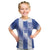 Custom Greece National Football Kid T Shirt Greek Key Inspired Geometry - Wonder Print Shop