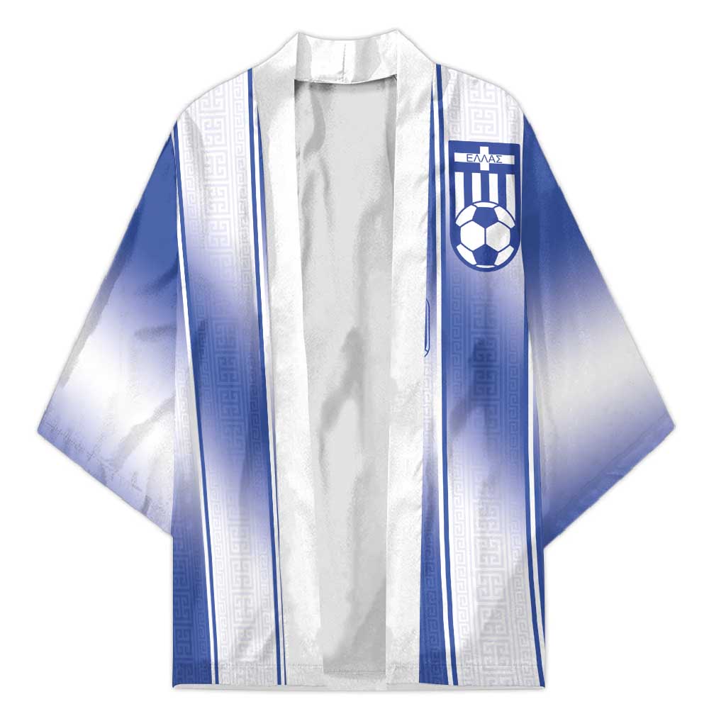 Custom Greece National Football Kimono Greek Key Inspired Geometry - Wonder Print Shop