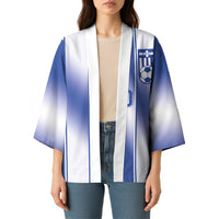 Custom Greece National Football Kimono Greek Key Inspired Geometry - Wonder Print Shop