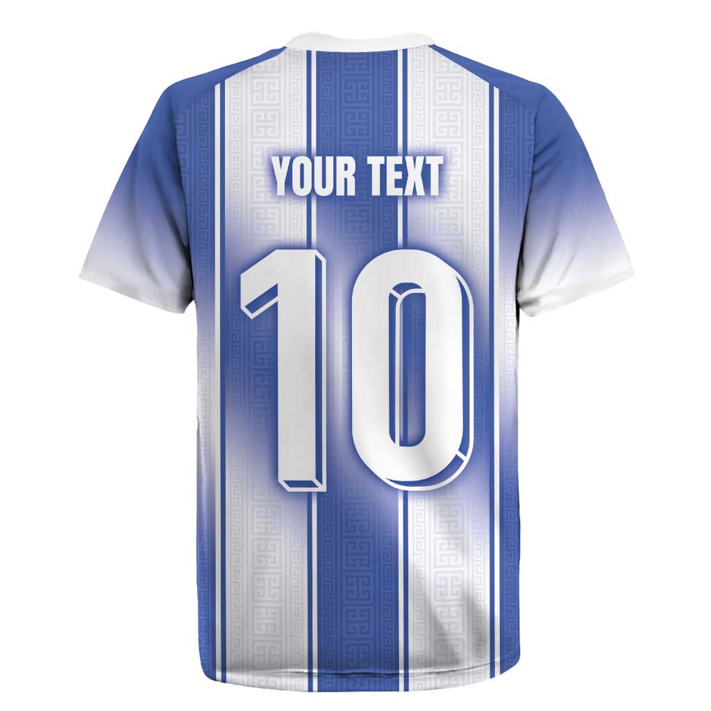 Custom Greece National Football Rugby Jersey Greek Key Inspired Geometry - Wonder Print Shop
