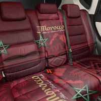 Happy Morocco Proclamation Day Back Car Seat Cover Barbary Lion's Roar - Fight for Peace and Freedom - Wonder Print Shop