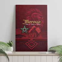 Happy Morocco Proclamation Day Canvas Wall Art Barbary Lion's Roar - Fight for Peace and Freedom - Wonder Print Shop