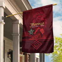 Happy Morocco Proclamation Day Garden Flag Barbary Lion's Roar - Fight for Peace and Freedom - Wonder Print Shop