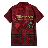 Happy Morocco Proclamation Day Hawaiian Shirt Barbary Lion's Roar - Fight for Peace and Freedom - Wonder Print Shop