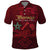 Happy Morocco Proclamation Day Polo Shirt Barbary Lion's Roar - Fight for Peace and Freedom - Wonder Print Shop