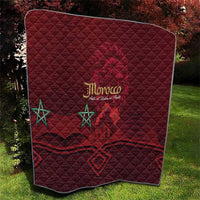 Happy Morocco Proclamation Day Quilt Barbary Lion's Roar - Fight for Peace and Freedom - Wonder Print Shop